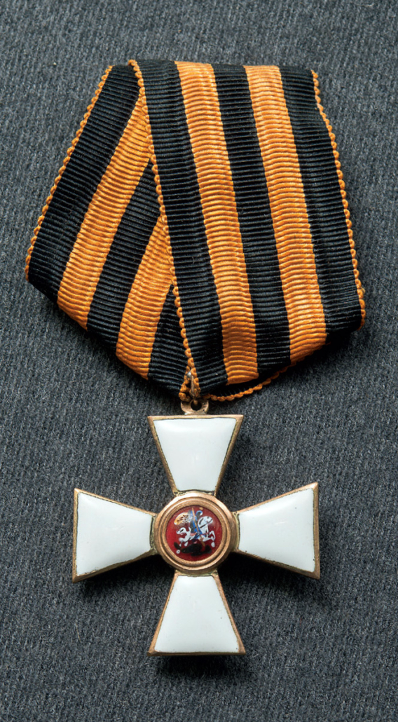 The Russian Order of St George, 4th Class, awarded to Mannerheim. Photograph: Mannerheim Museum/Matias Uusikylä.